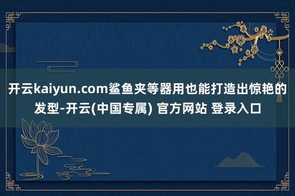 开云kaiyun.com鲨鱼夹等器用也能打造出惊艳的发型-开云(中国专属) 官方网站 登录入口