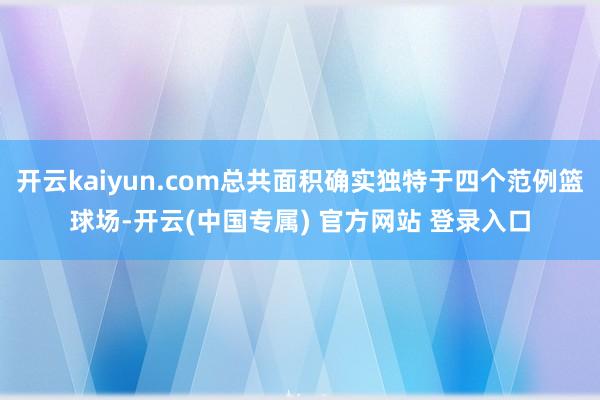 开云kaiyun.com总共面积确实独特于四个范例篮球场-开云(中国专属) 官方网站 登录入口
