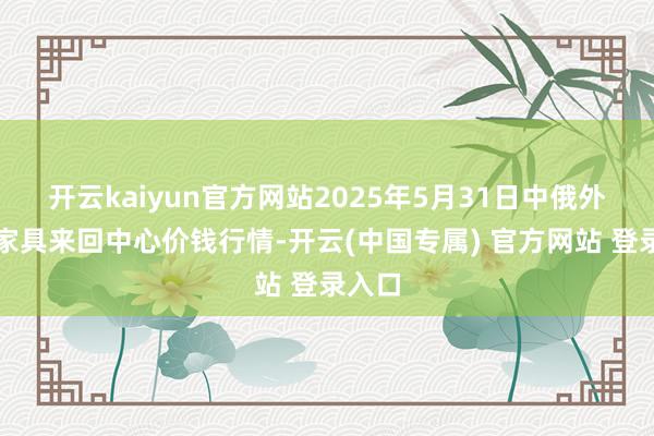 开云kaiyun官方网站2025年5月31日中俄外洋农家具来回中心价钱行情-开云(中国专属) 官方网站 登录入口