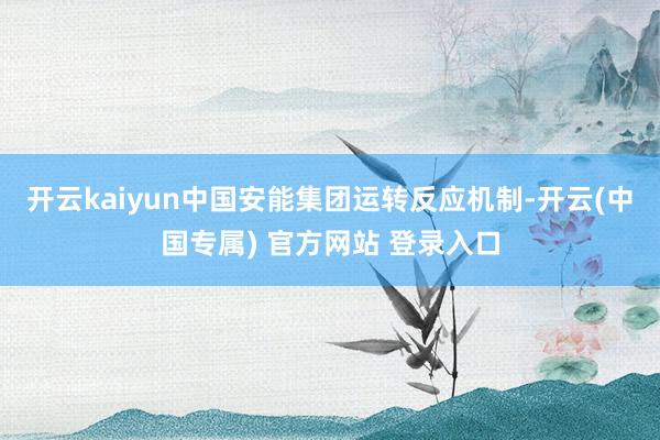 开云kaiyun中国安能集团运转反应机制-开云(中国专属) 官方网站 登录入口