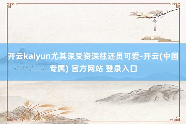 开云kaiyun尤其深受资深往还员可爱-开云(中国专属) 官方网站 登录入口