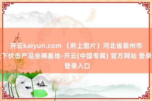 开云kaiyun.com （府上图片）河北省霸州市是天下伏击产品坐褥基地-开云(中国专属) 官方网站 登录入口
